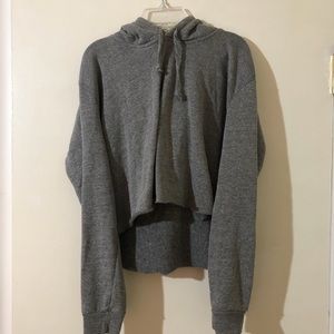 Brandy Melville cropped hooded sweatshirt